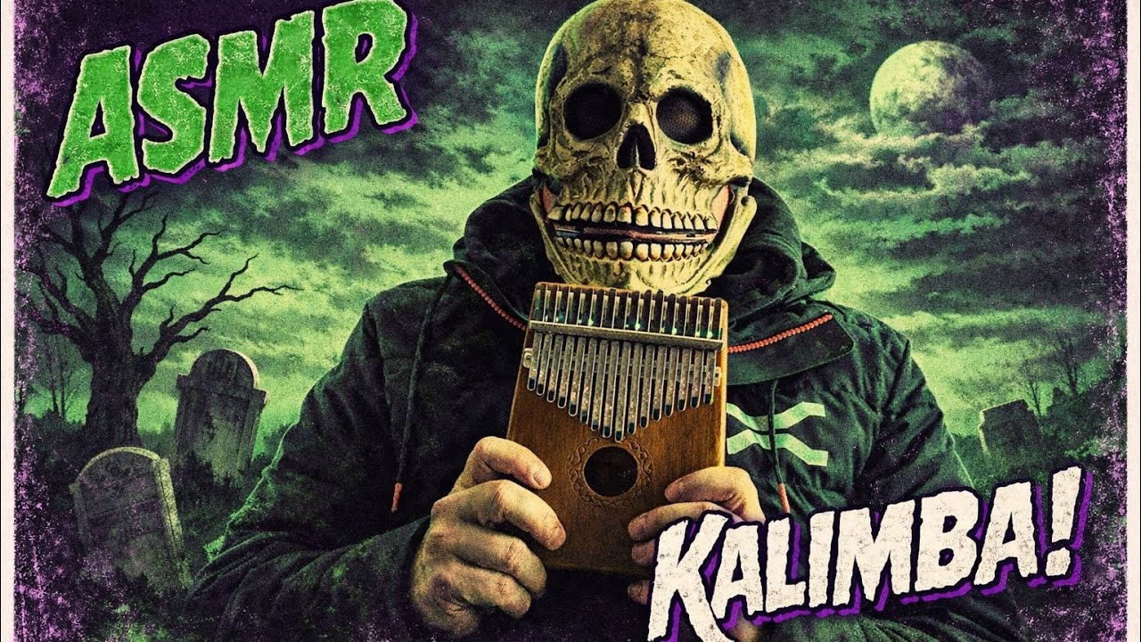 💀ASMR, The Cemetery Monster lulls you to sleep with its kalimba (No talking)