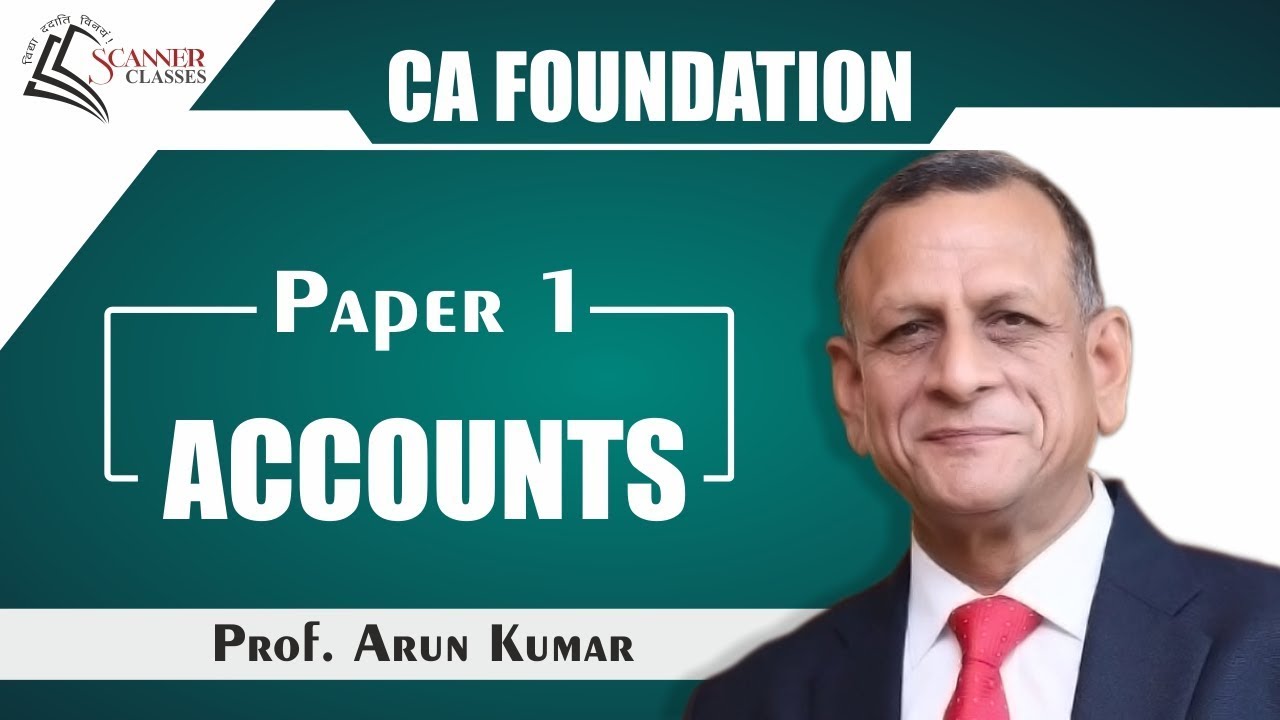 Basic Accounting Ratios - Lecture 6 - CA Foundation By Prof. Arun Kumar