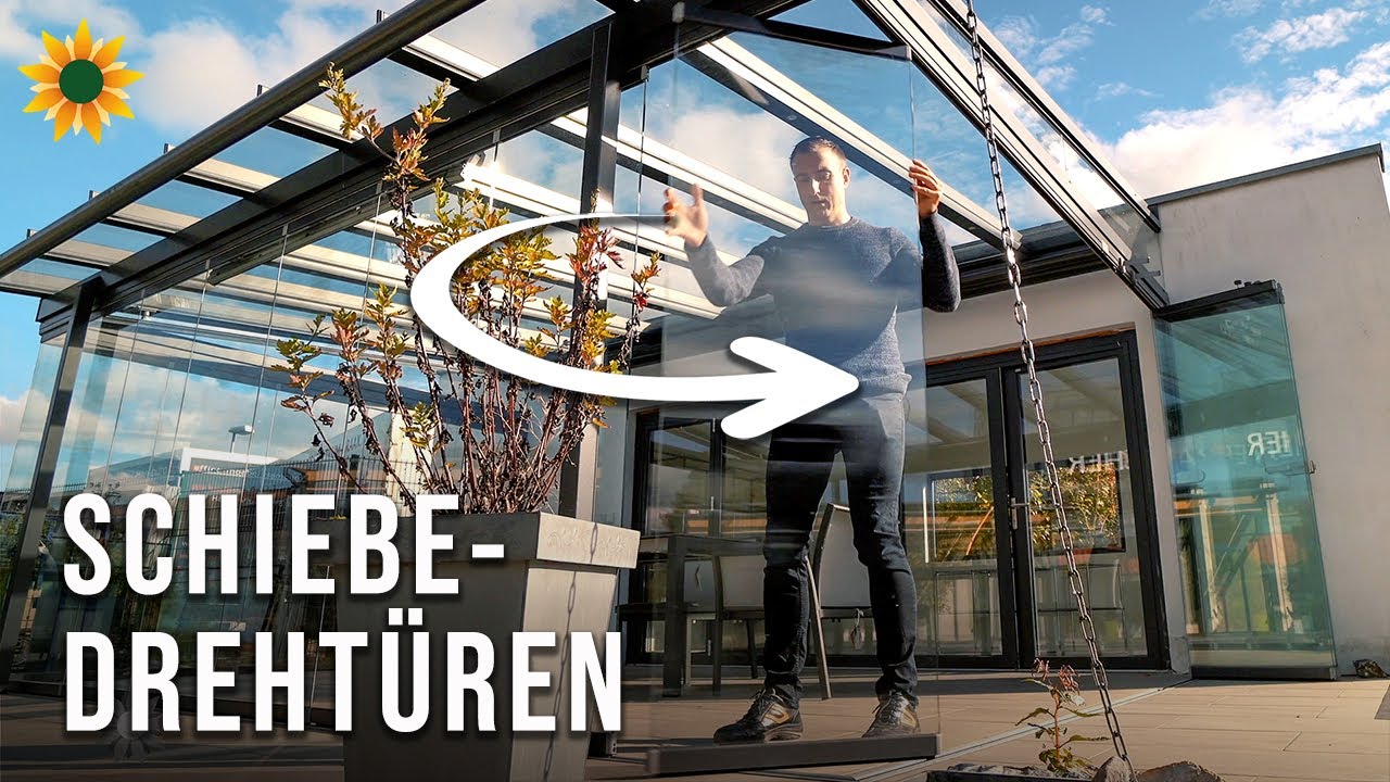 Schiebe-Drehtüren für Terrassendach und Glashaus (Solarlux SL25)
