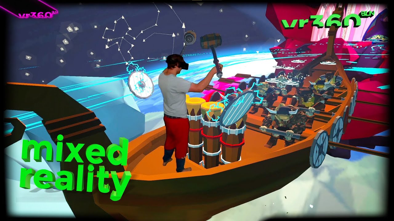 Ragnarock | VR Viking Drum Crusade Fun - FPV + MIXED REALITY Gameplay