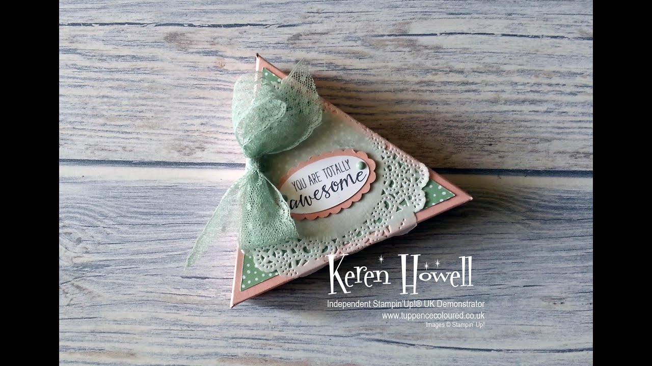 Stampin' Up! Triangle gift box