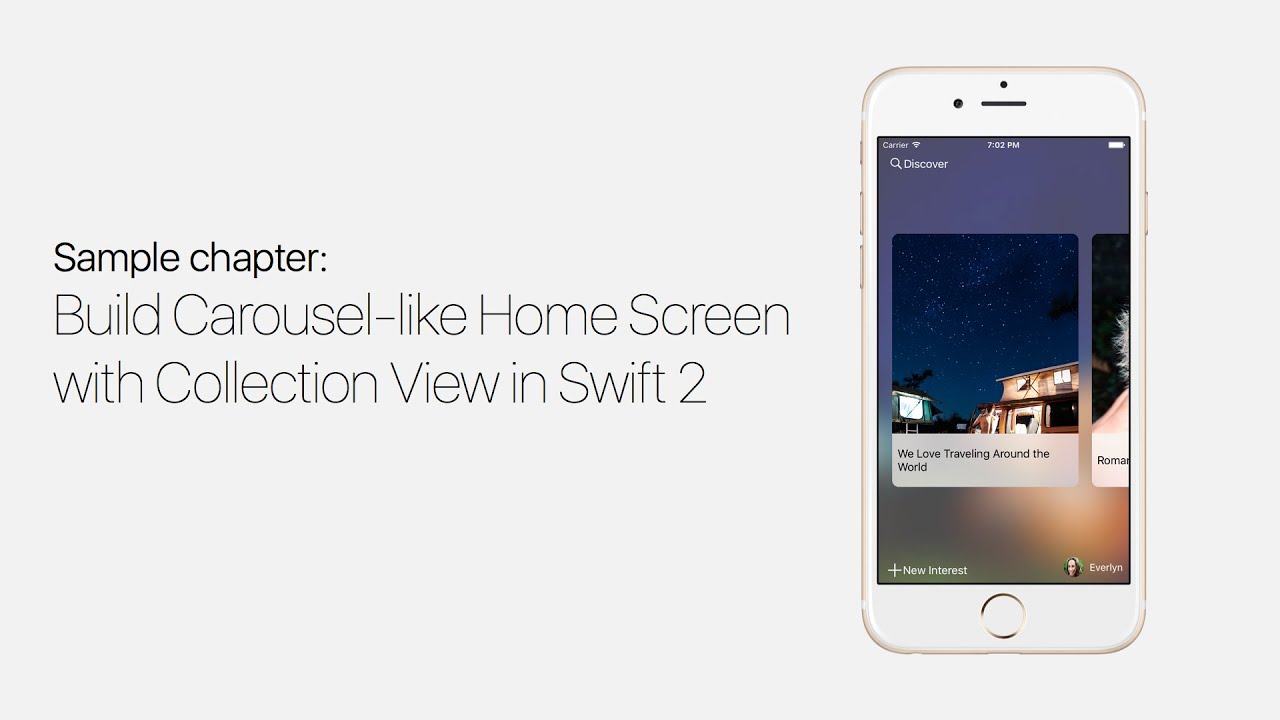 UICollectionView with Swift: Build Carousel Like Home Screen - iOS Development Tutorial Pt 1