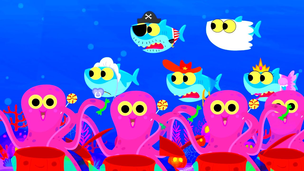 Baby Shark Halloween Little Fishies Shark Swim Away Super Simple (Sponsored by Preview 2 Effects)