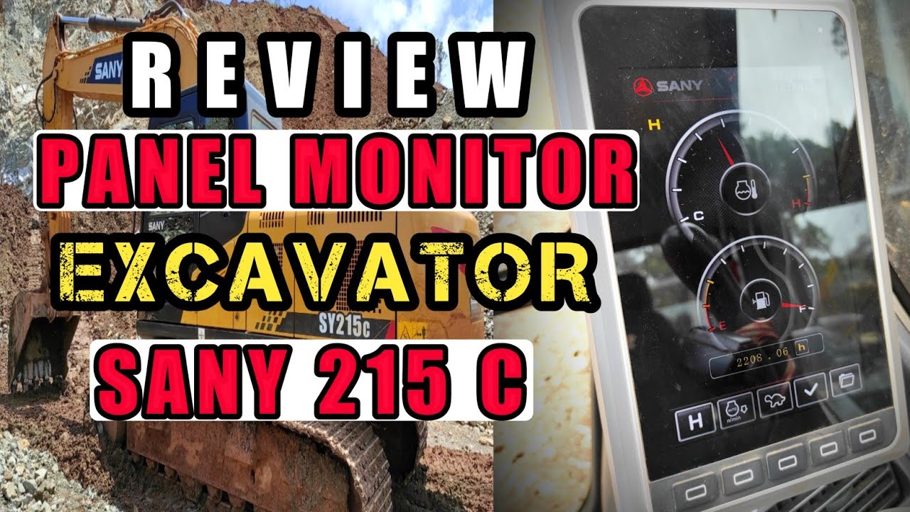 REVIEW PANEL MONITOR EXCAVATOR - SANY 215 C