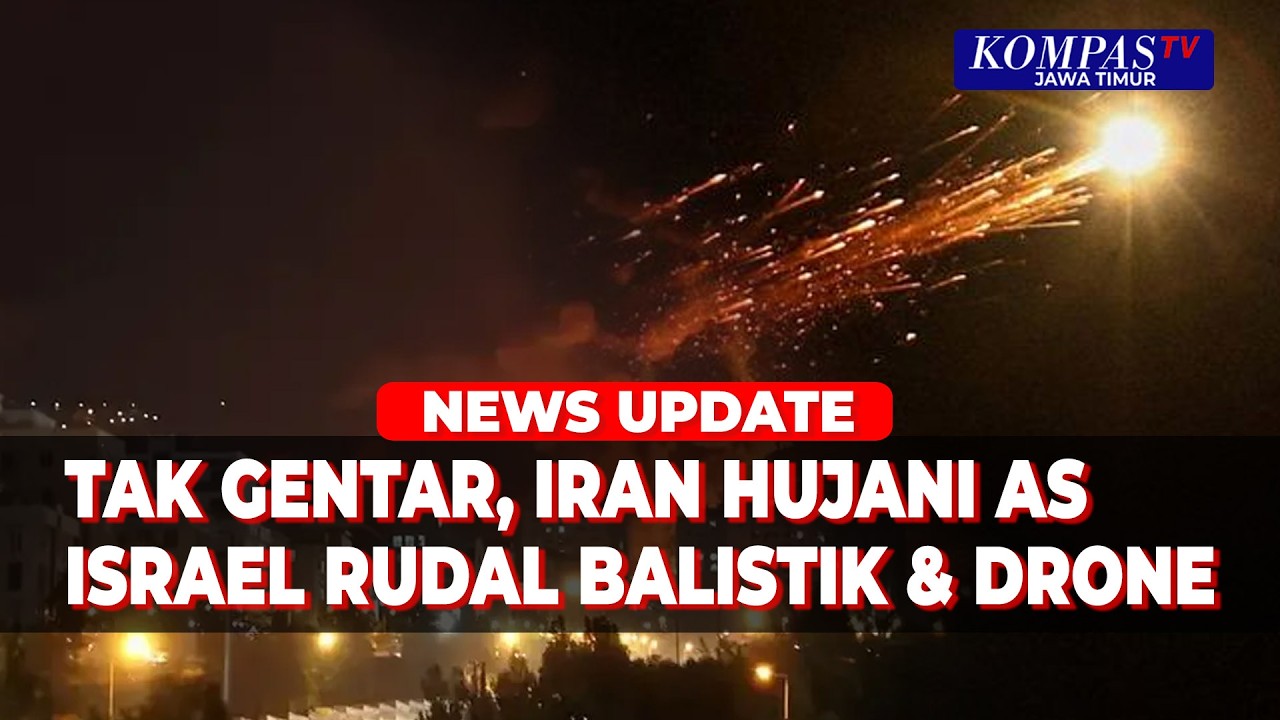 Menolak Menyerah, Iran Hujani Langit AS dan Israel dengan Rentetan Rudal