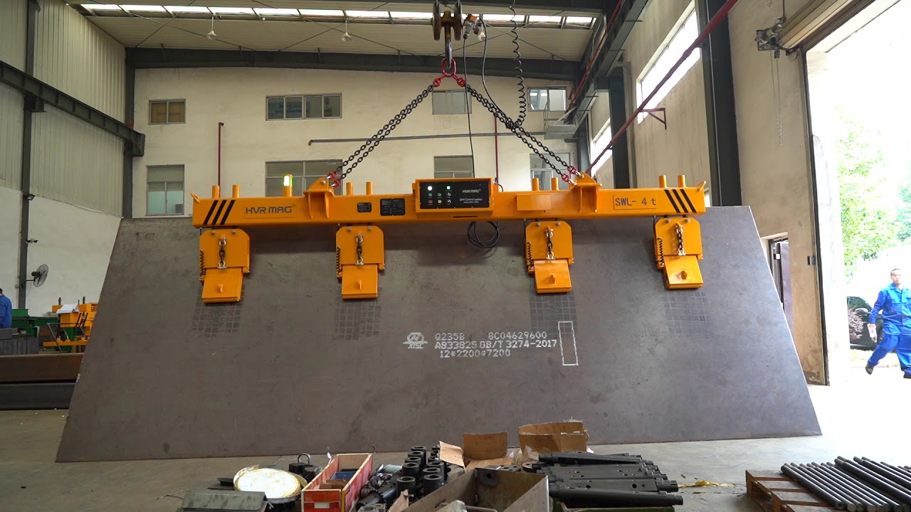 Vertical Steel Plate Lifter Lifting Clamps - Lifting Magnets Manufacturered by HVR MAG
