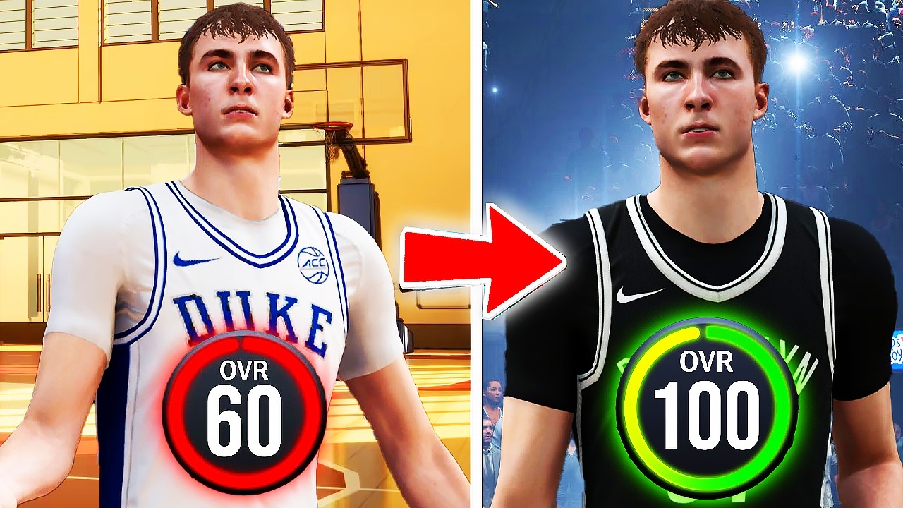 COOPER FLAGG 60 OVR to 100 OVR in 1 VIDEO (NBA 2K25 )