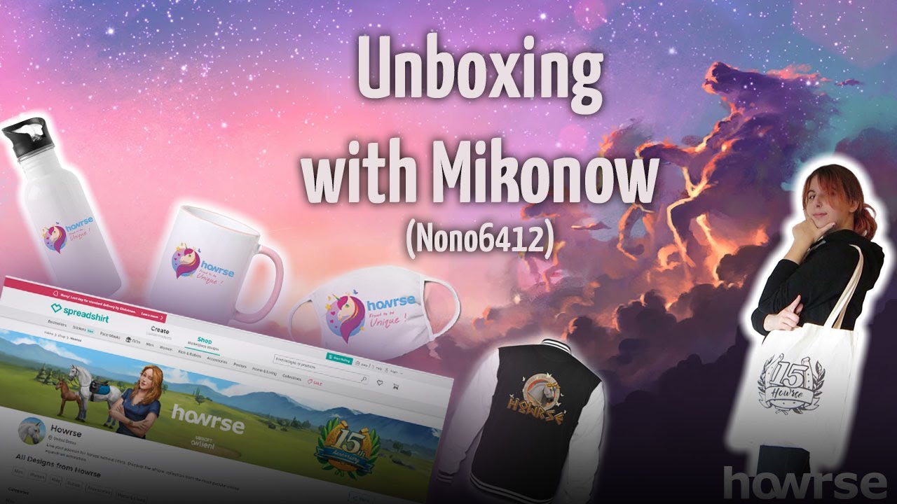 Spreadshirt Horwse shop - Unboxing with nono6412  (English)