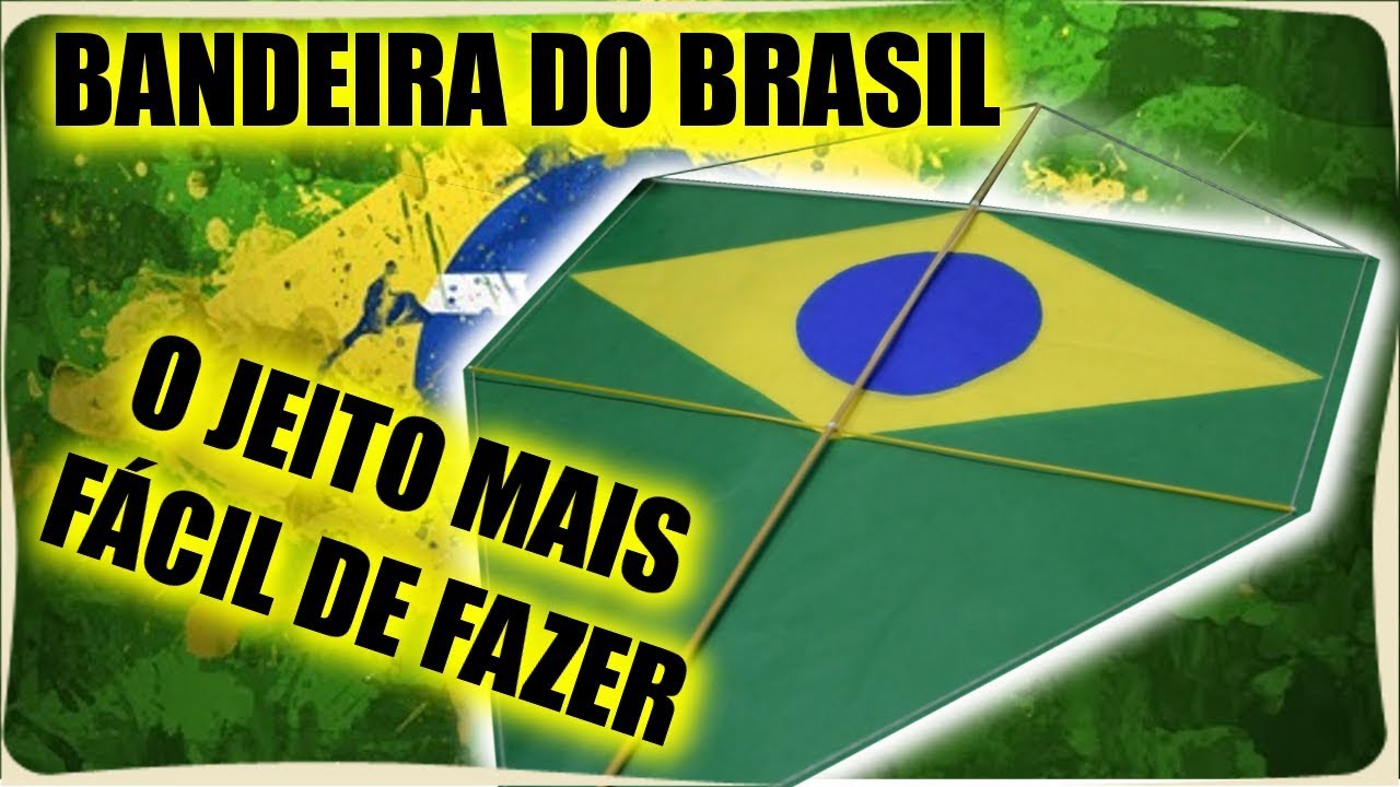 ✂️ Como Fazer Pipa Corte e Recorte Bandeira do Brasil | Escola de Pipeiros