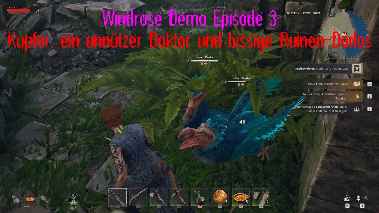 Windrose Demo Episode 3 Kupfer, ein unnützer Doktor und bissige Ruinen-Dodos