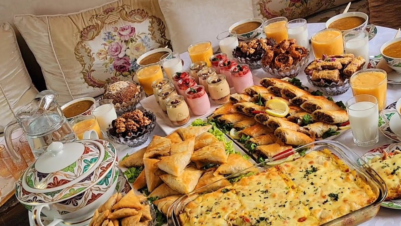 تاني فطور رمضان عشاء اسهل منو ماكاين حشوات جديدة في متناول الجميع  تحليات سريعة حريرة بالعظام 💯👍