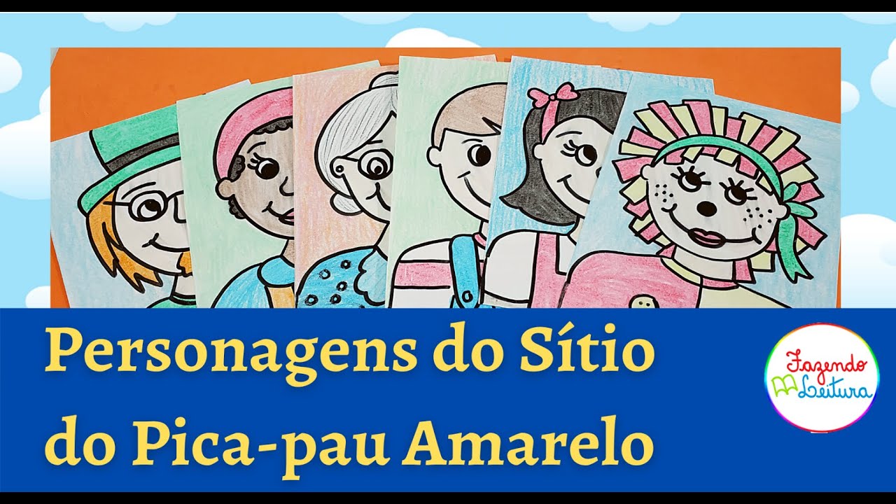 DIA NACIONAL DO LIVRO INFANTIL - Personagens do Sítio do Picapau Amarelo - Fazendo Leitura -
