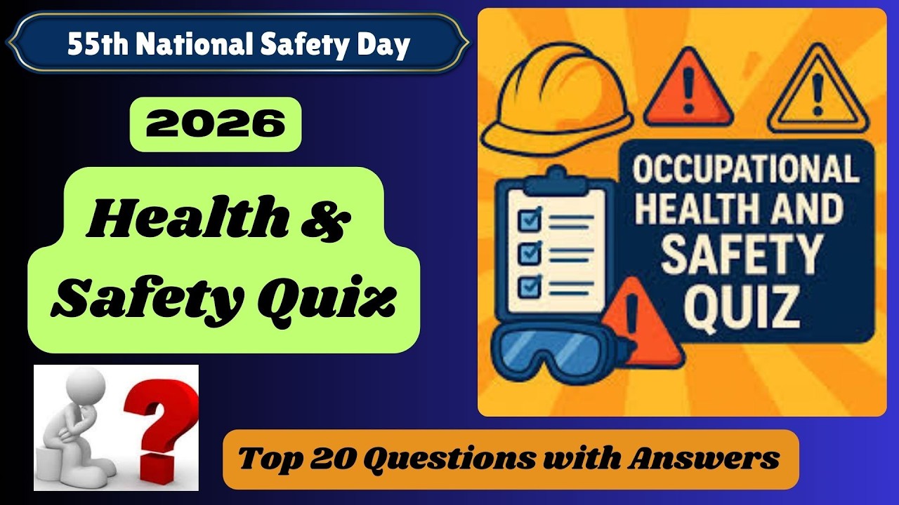 Health & Safety Quiz 2026 | Top 20 Questions with Answers |NSD 2026 | Safety Quiz | @EHSKnowledge