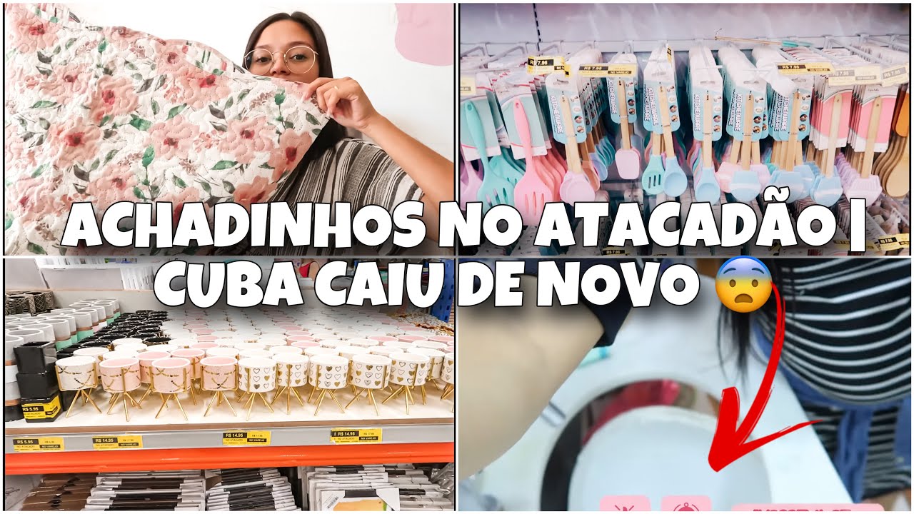 VLOG: COMPRINHAS PARA O LAR NO ATACADÃO | NOSSA CUBA DESPENCOU (DE NOVO) 😱😰