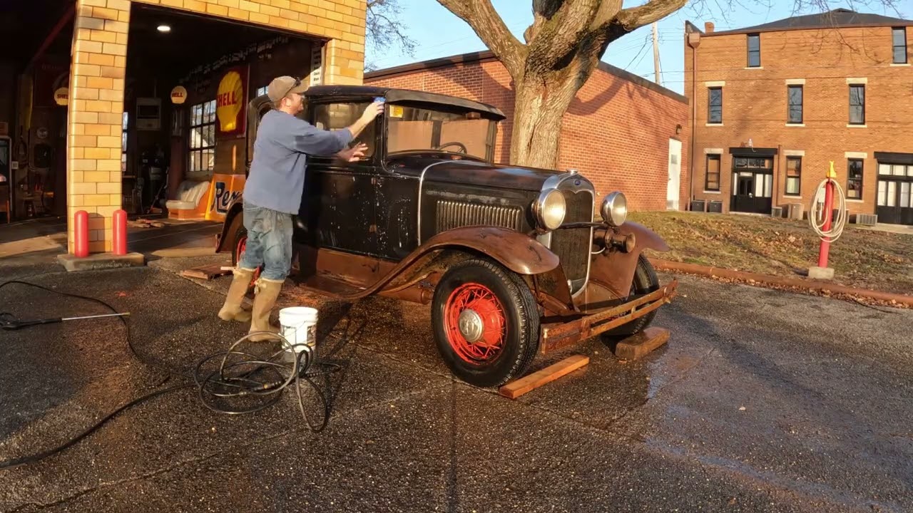 1930 Ford Model A - First Wash in 50 Years!