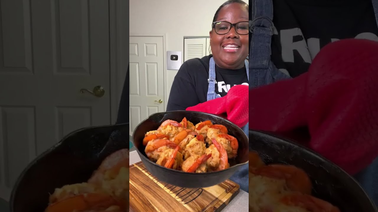 Crab Stuffed Shrimp Tuscan Chicken  Krispy Kreme Peach Cobbler