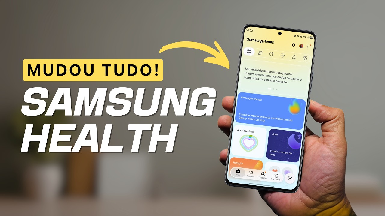 O Samsung Health ATUALIZOU, mas tem um POR&Eacute;M...