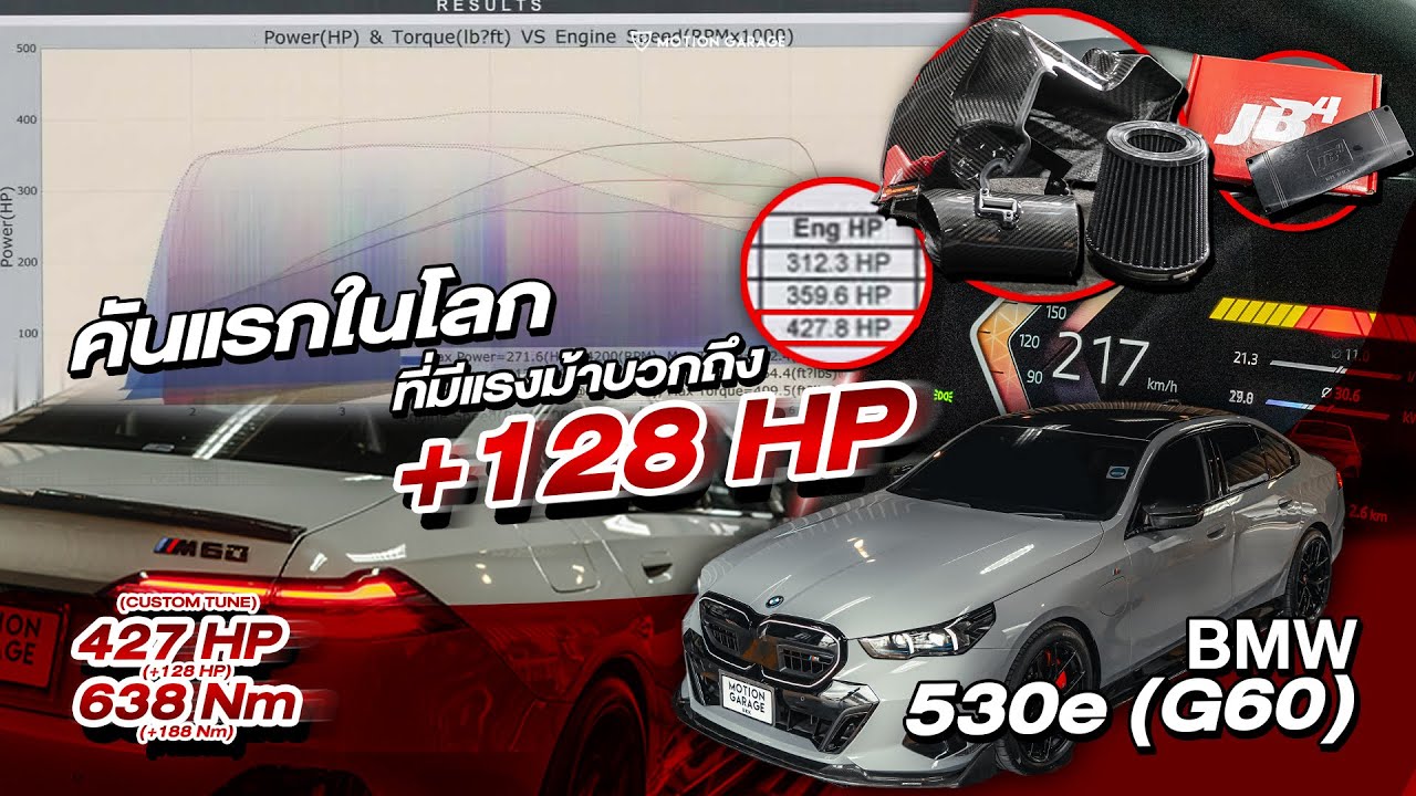 BMW 530e G60 คันแรกในโลก และในไทย กับกล่อง JB4 และชุดกรองอากาศ ArmaSpeed ที่กดแรงม้าไปกว่า 427HP!!