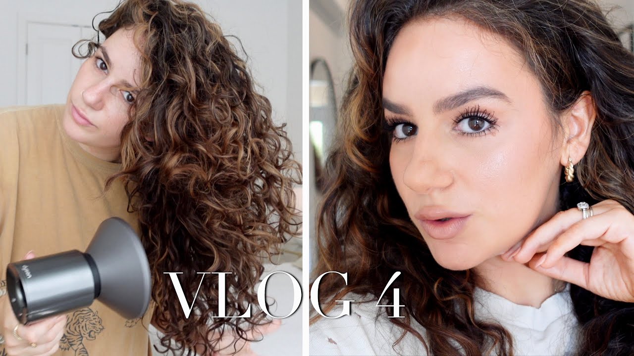 VLOG 4: HOW I STYLE MY CURLY HAIR + Get Ready With Me For a Girls' Night Out || Tania B Wells