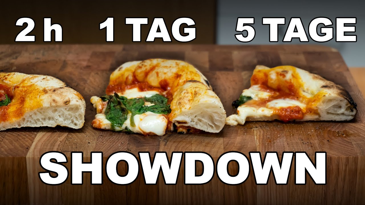🍕 Pizzateig Fermentation Showdown (5 Tage vs. 1 Tag vs. 2 Stunden) - Was schmeckt am besten?