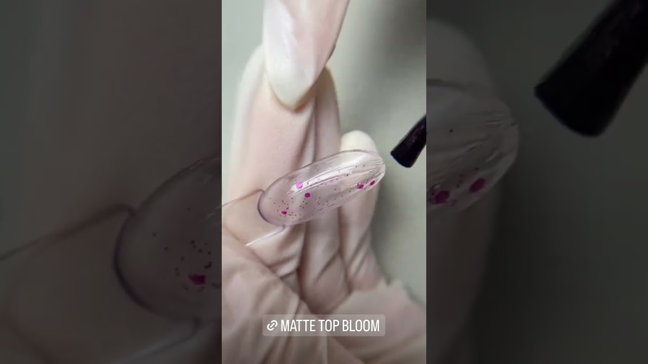 Touch Top Bloom Matte топ з рожевою крихтою, матовий без ЛШ, 15мл