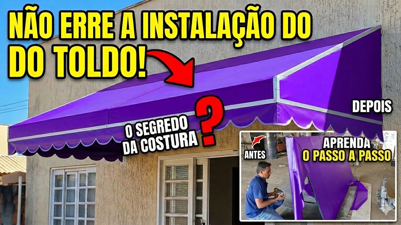 Como esticar lona em toldos cobertura, com parte separadas, lona para toldo cobertura loja de açaí