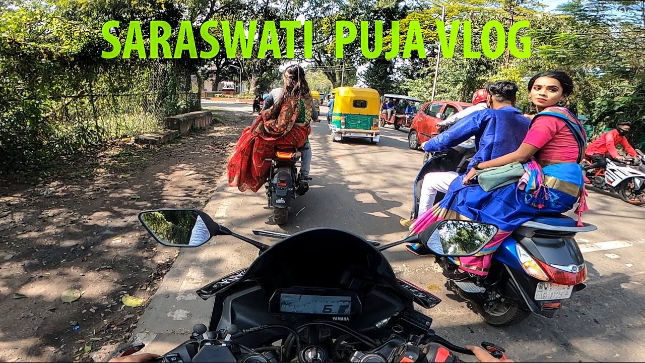 Saraswati Puja ||চারিদিকে শুধু couples 😣😪|| | Vlog-1 |