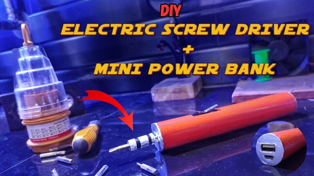 DIY Electric Screwdriver + Mini Power Bank | 2 in 1 Gadget | Telugu Electronics Project