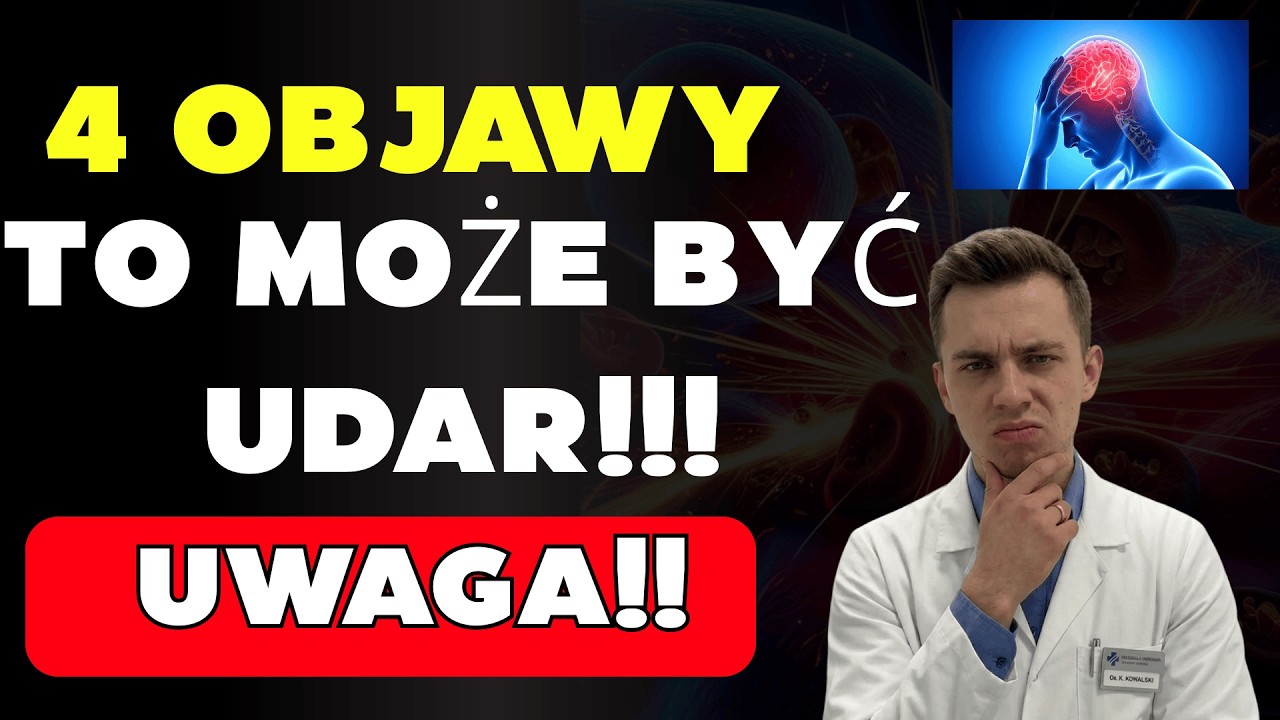 ⚠️ Udar nie ostrzega dwa razy: Te 4 objawy pojawiają się na kilka godzin wcześniej (nie ignoruj ich)