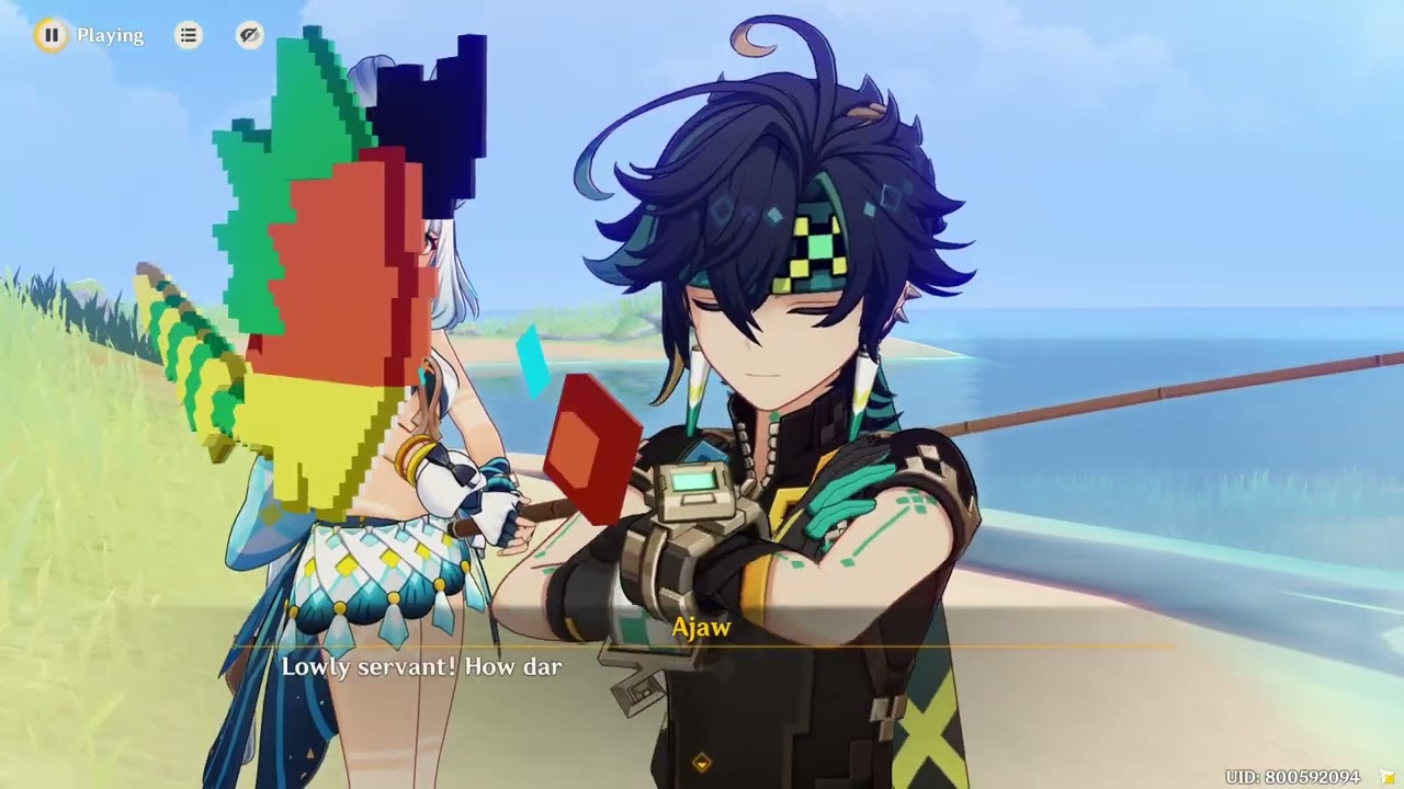 Kinich Throws Ajaw into Water For Irritating Everyone | Genshin Impact 5.3