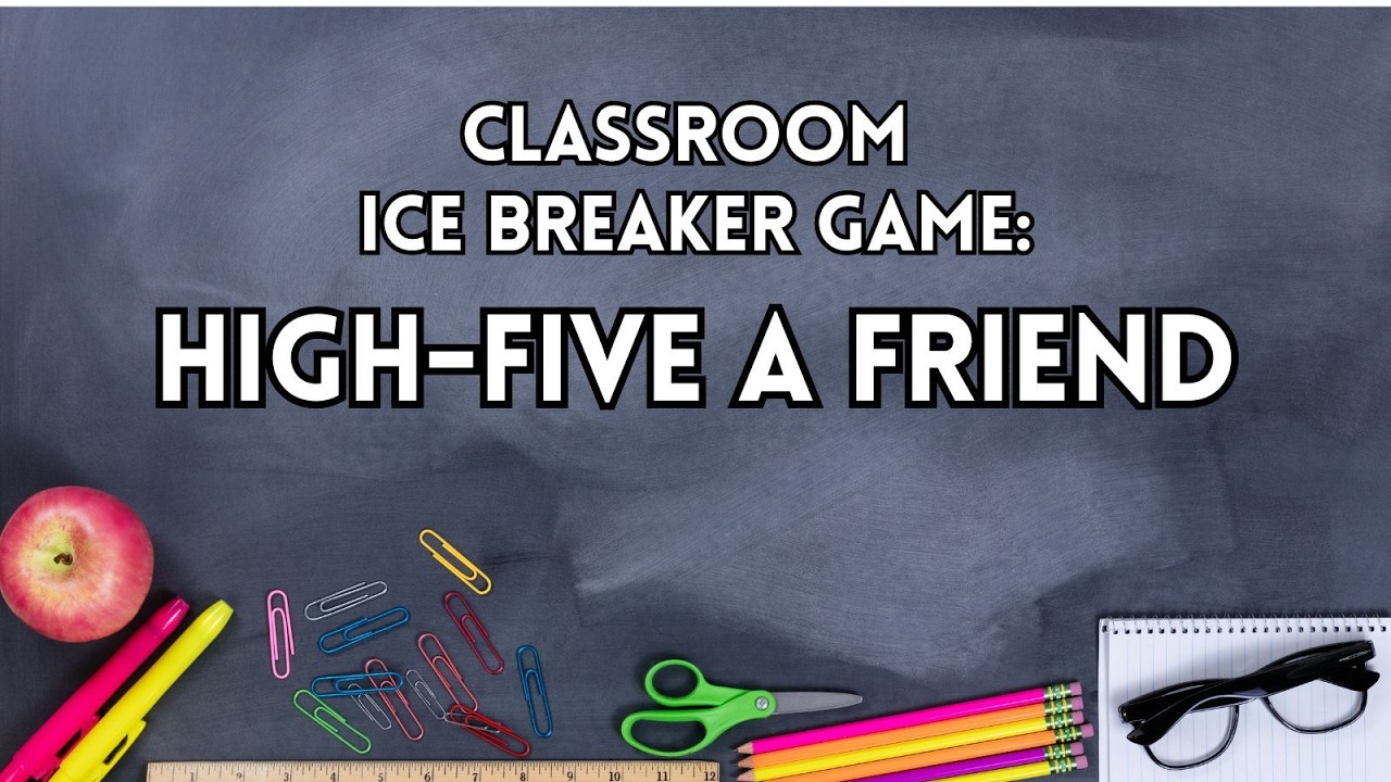 Classroom Icebreaker Game: High-Five a Friend | Get to know your class | Primary School & ESL Game
