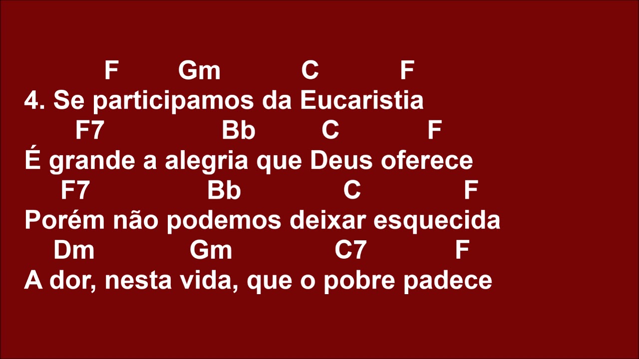 [COMUNHÃO] NA MESA SAGRADA