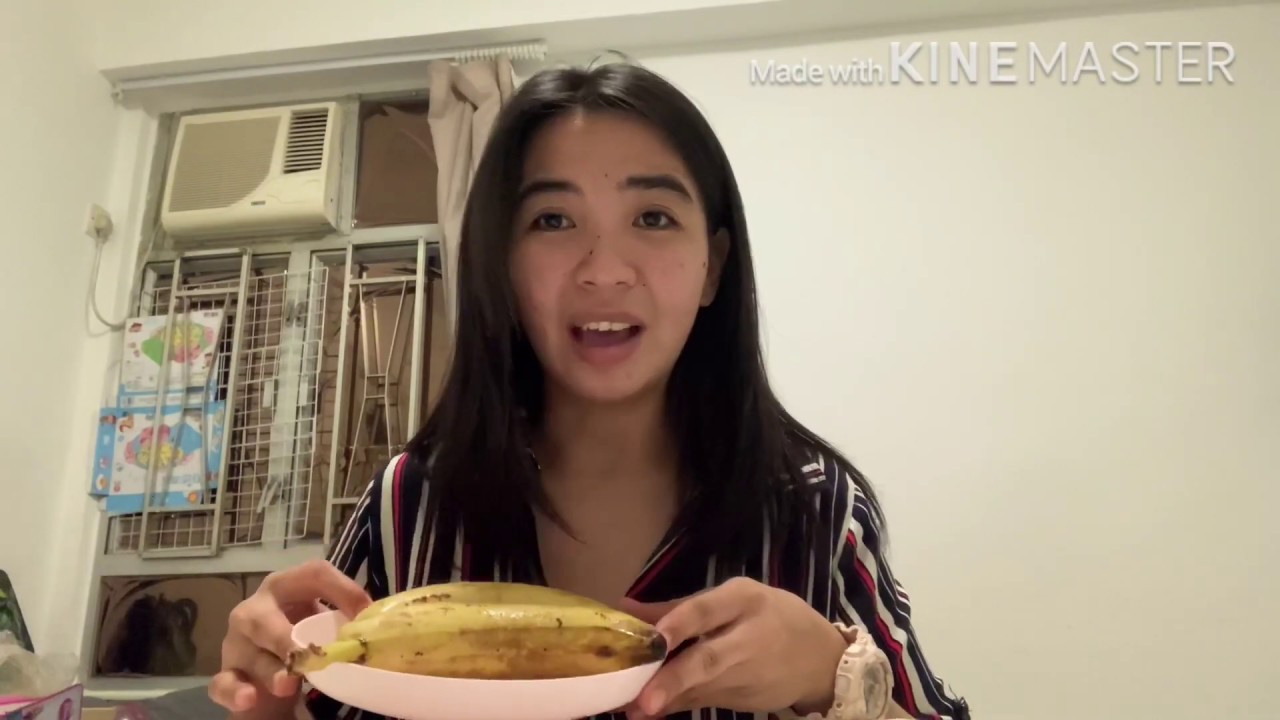 Banana challenge (-Eating Banana with no Hands Challenge)