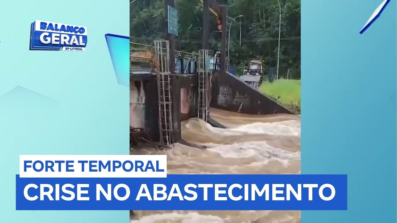 Chuva compromete abastecimento de água em cinco cidades da Baixada Santista