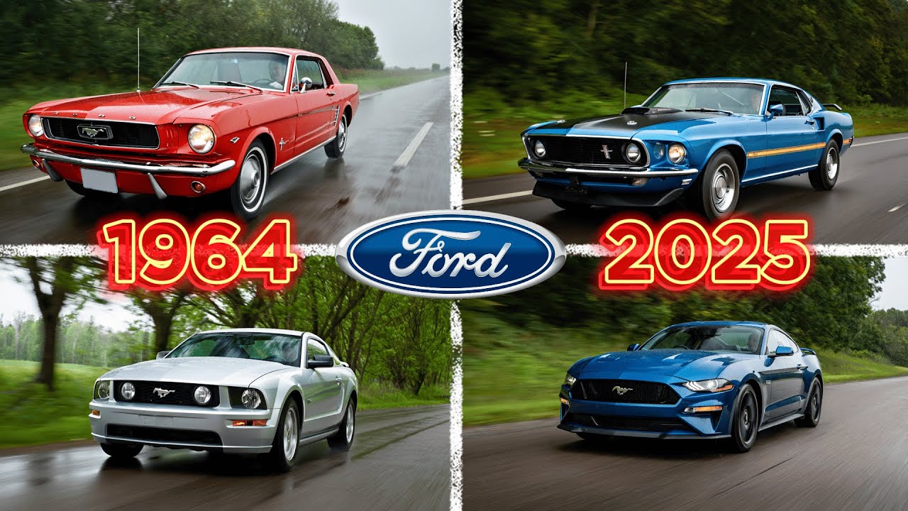 Ford Mustang Evolution (1964&ndash;2024) &ndash; Every Generation Morphing in HD