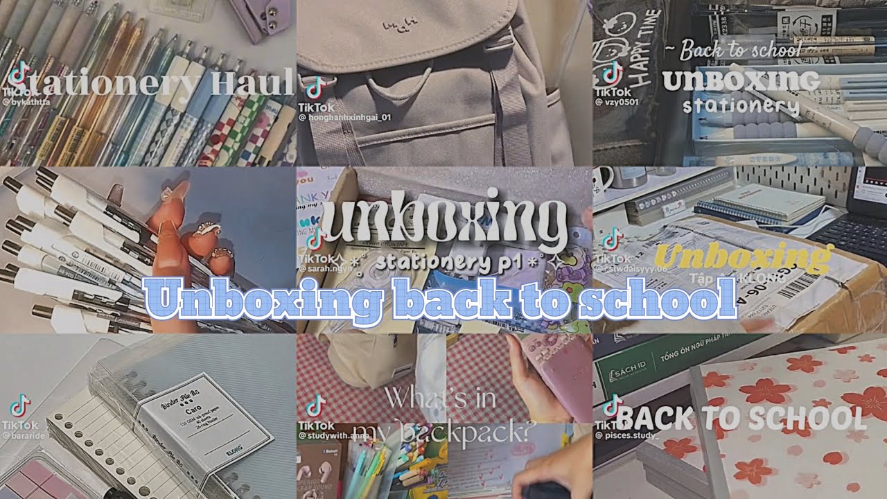 [ Back to school 2023 ]~Tổng hợp những màn unbox đồ dùng học tập 🌷