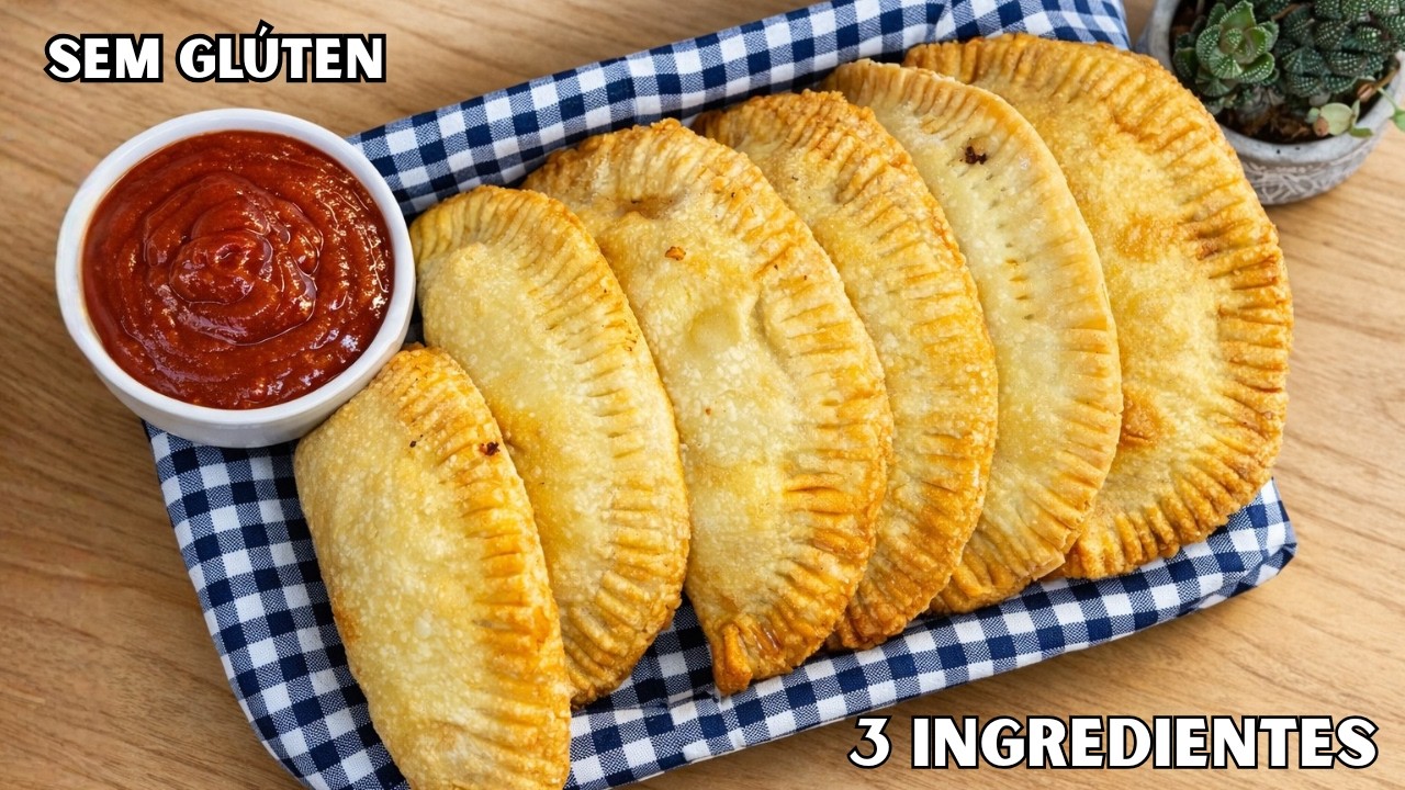 Só usamos 3 ingredientes para fazer um pastel PERFEITO sem glúten 🤯