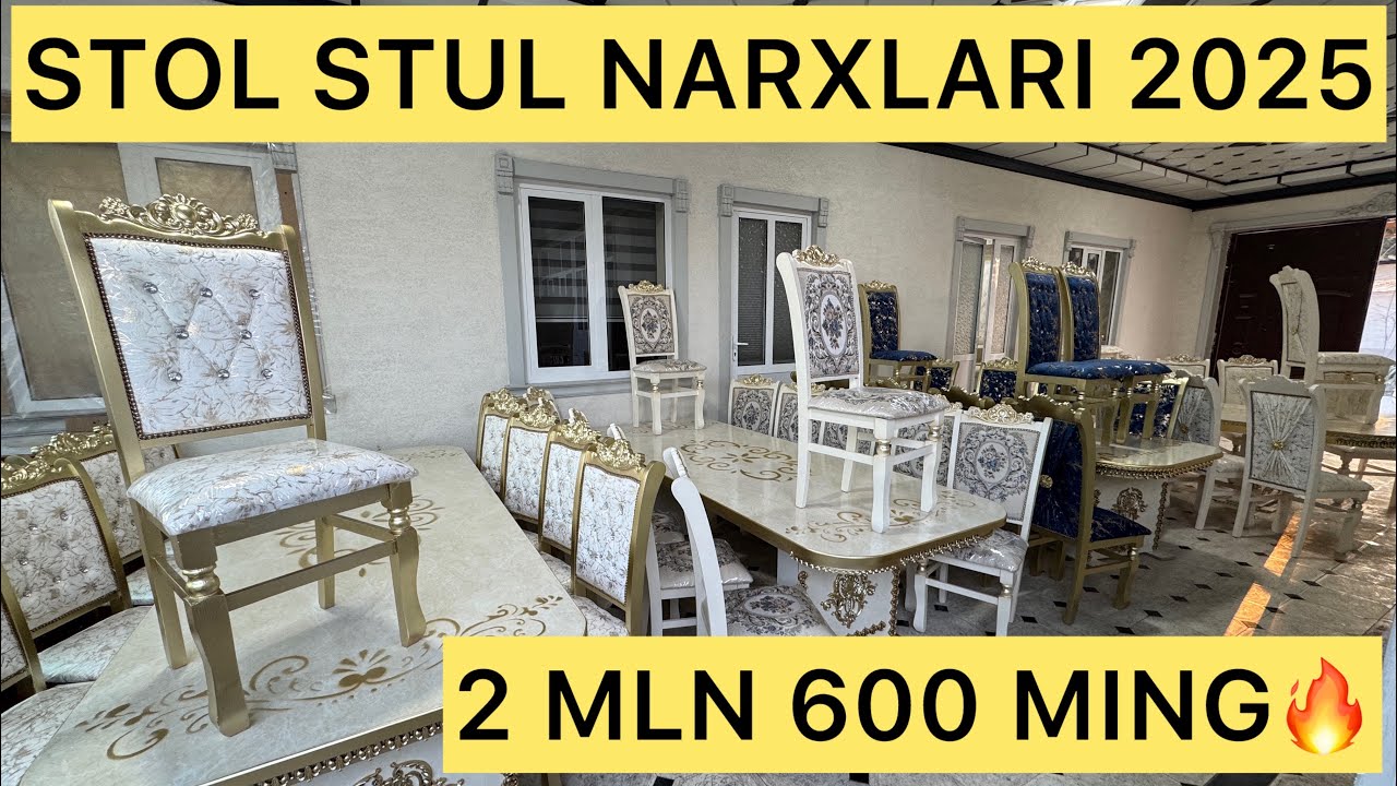 2 MLN 600 MING🔥 KATTA CHEGIRMA E’LON QILAMIZ🔥STOL STUL MEBEL NARXLARI 2025🔥