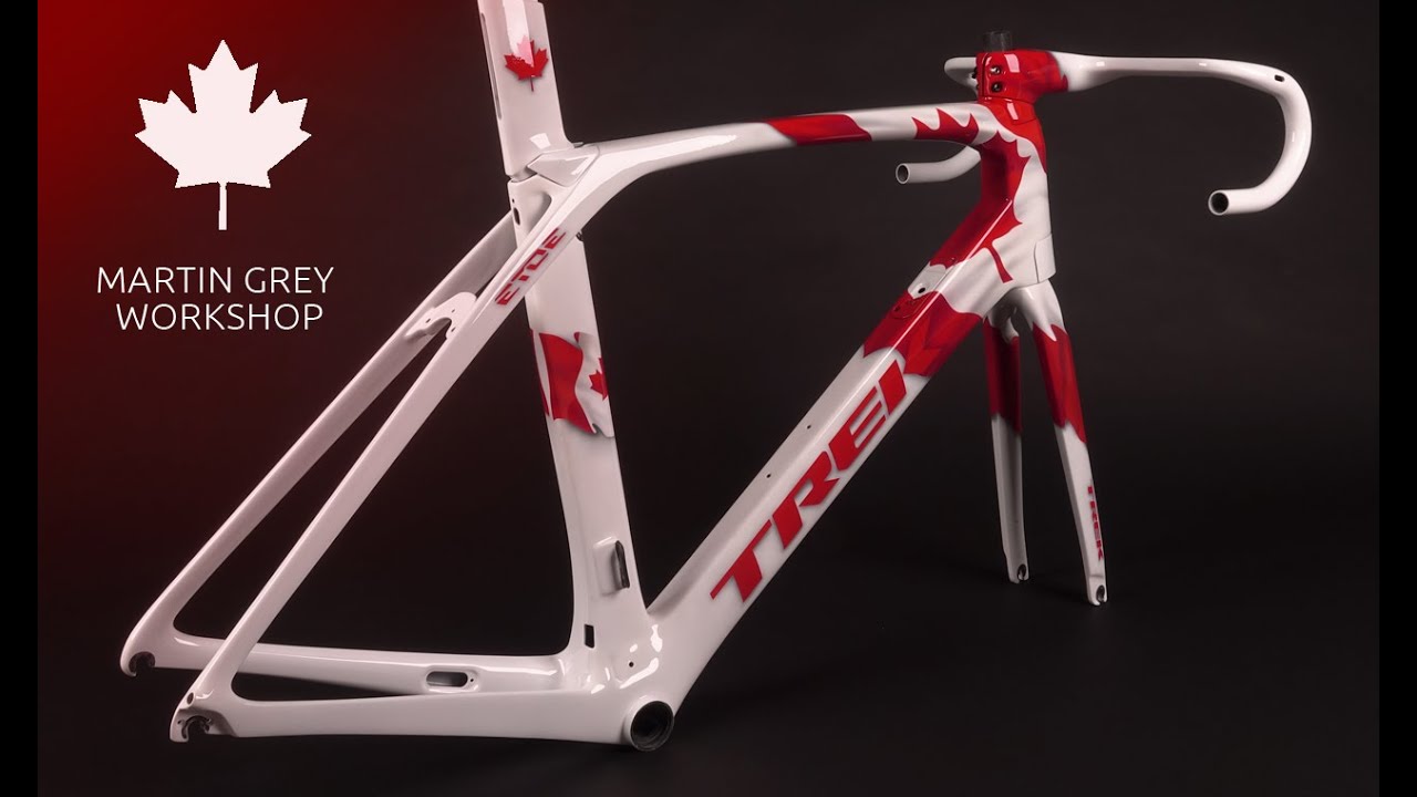 how to paint a bike - Trek Madone Canadian Tribute by Martin Grey