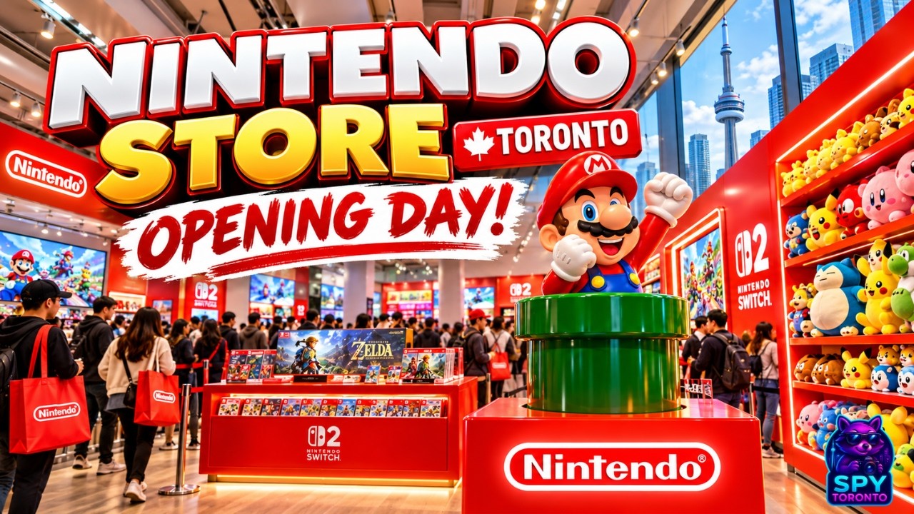 Nintendo Store Toronto OPENING DAY! 🎮🇨🇦 | North America's First Nintendo Experience