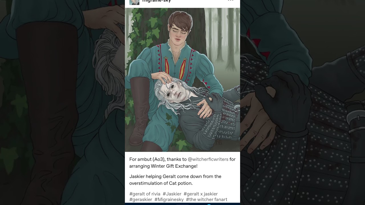 Let&rsquo;s talk about #Geraskier, #Fanfiction, and the #Queerness of liminal spaces!! #TheWitcher #FanArt