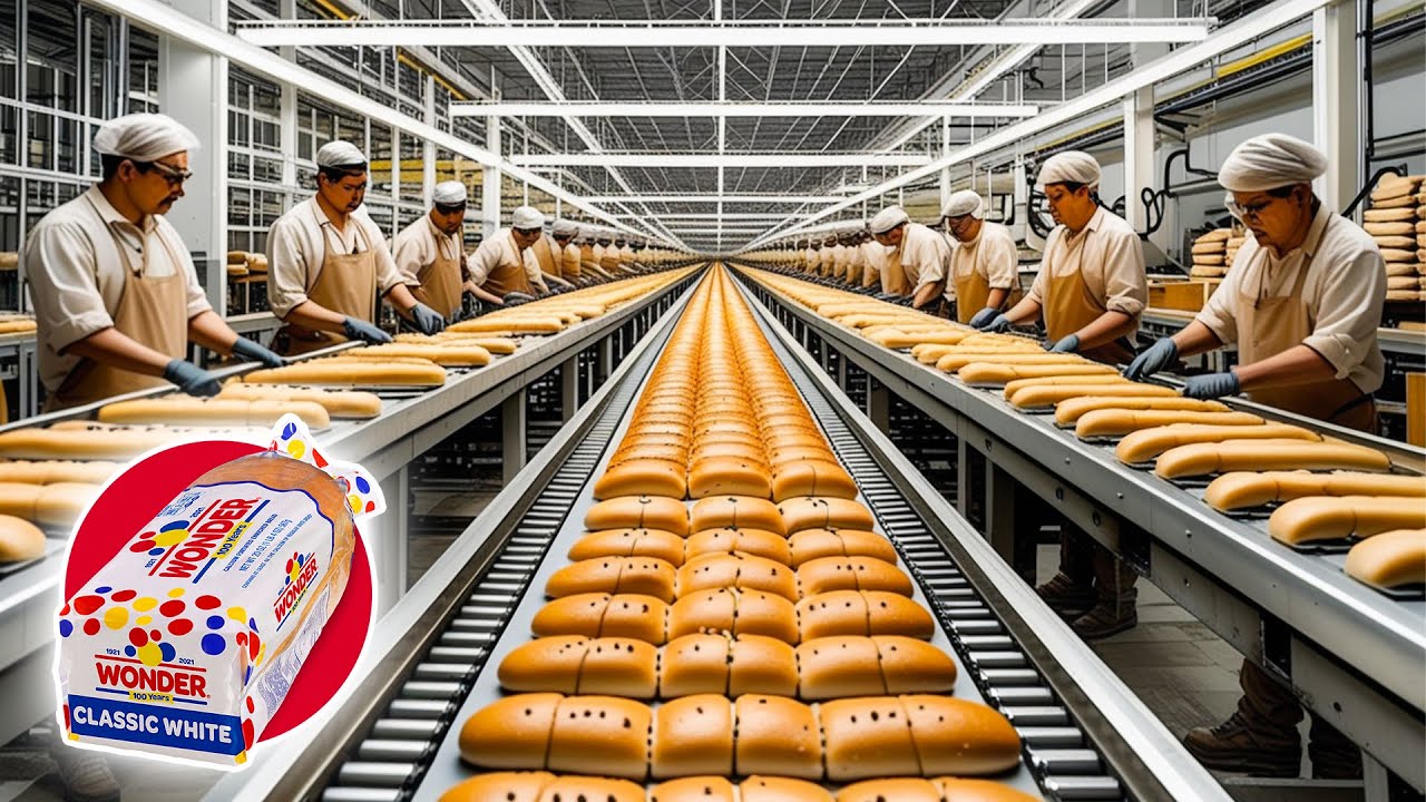 Inside A Wonder Bread Factory Where Bread Is Made Fresh