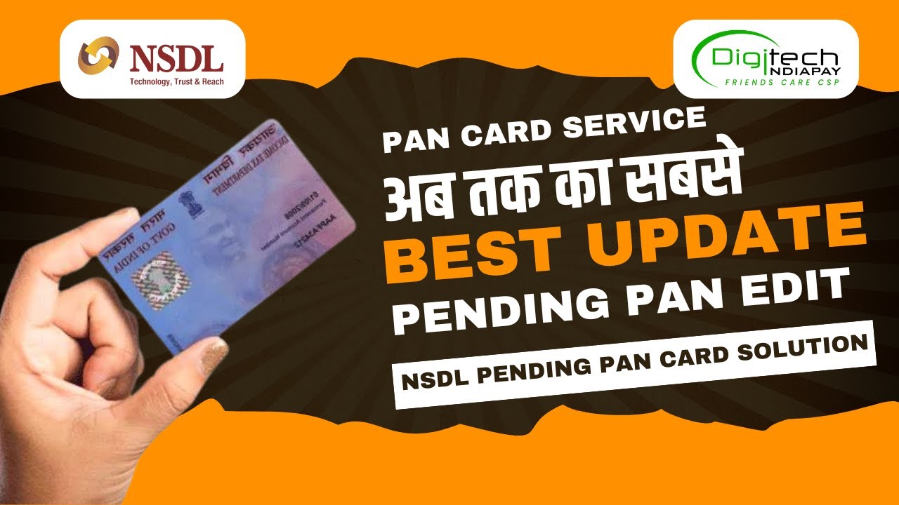 NSDL Pending PAN Card Solution: New Update & Step-by-Step Guide | Digitechindiapay Service