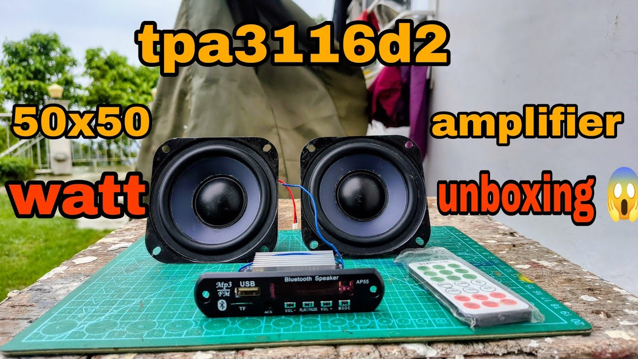 Gold A55 class d 3116d2 amplifier 100watt 😱🔉stereo amplifier full  detail and sound bass test 😱🔉😱🔉🔥🔥