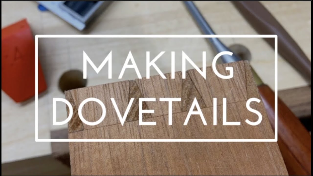 Making dovetails with handtools - Haciendo colas de milano con herramientas manuales