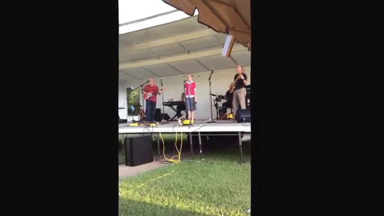 Maison Fulton sings at benefit for Mr. Matt Hodges, Grand Ridge, Fl. September 20, 2014.