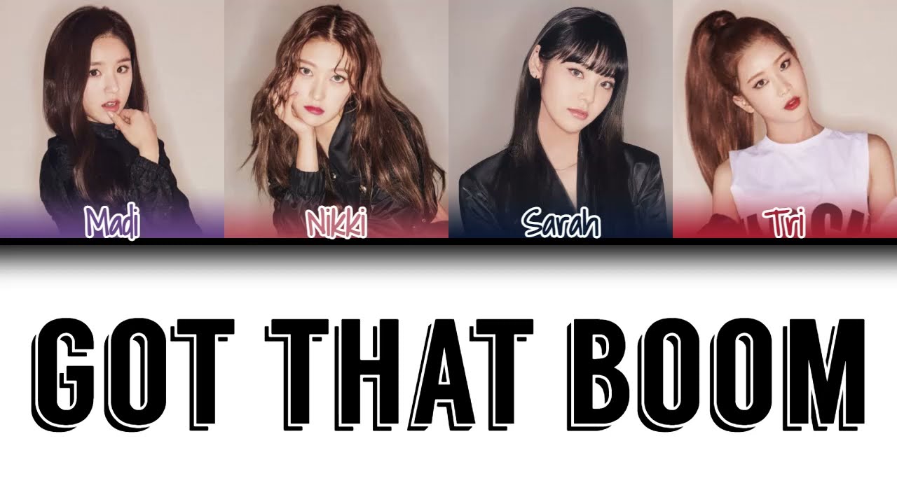 My Kpop Group (NXS-Techno) - SECRET NUMBER Got That Boom - Lyrics 4 Member Version