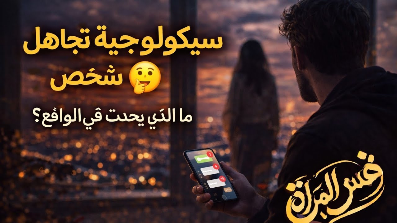 سيكولوجية تجاهل شخص 🤔 | ماذا يحدث في عقله وقلبه فعلًا؟ 💔🧠 ديناميكية العلاقات