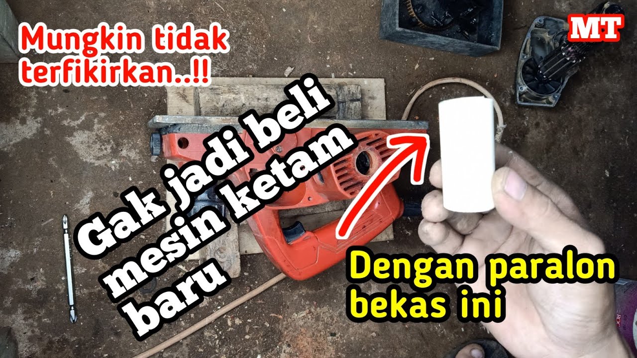 Cara memperbaiki mesin ketam maktec MT192 || yang jebol pada rumah bearing/laher