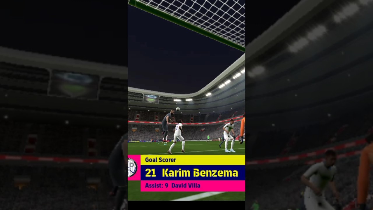 David Villa Cross Karim Benzama Head and Goalll 